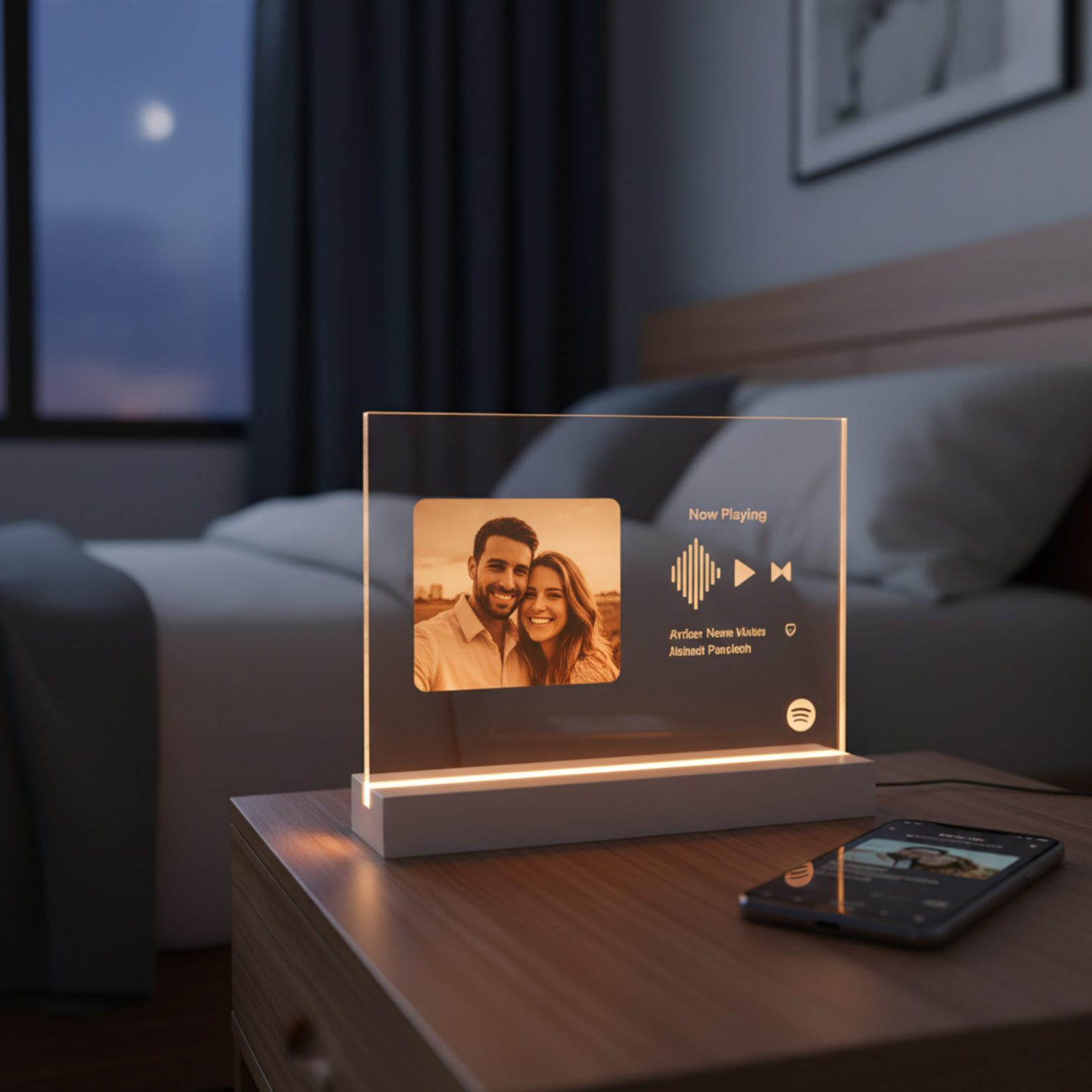 Add a Touch of Music to Your Space with the Personalized Spotify Music Photo Plaque